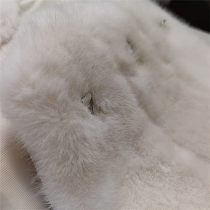 sharon Off Shoulder Faux Fur Two Piece Set