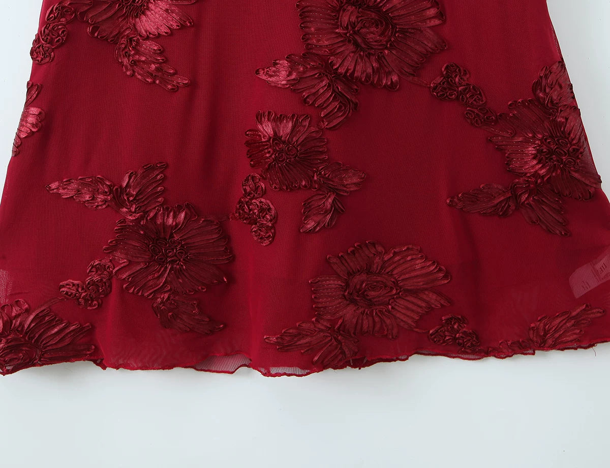 Nefertiti Maxi Dress - Burgundy