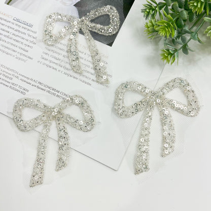 DIY accessories: butterfly headpiece, hair ornament, floral piece, bow, lace, beaded fabric sticker, children's shoes, hats, and luggage, 6.5*8