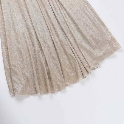 Marissa Midi Dress - Gold Sparkle