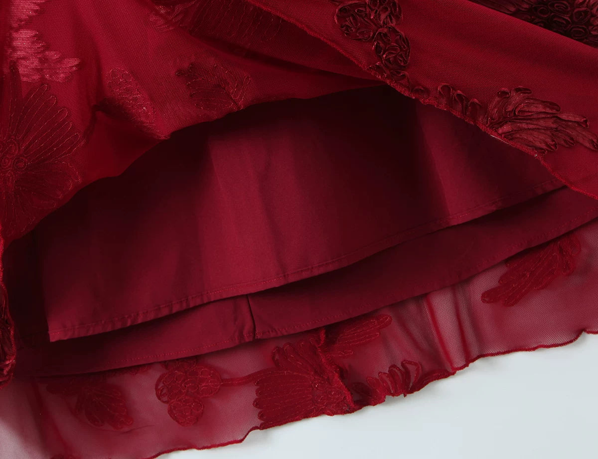 Nefertiti Maxi Dress - Burgundy