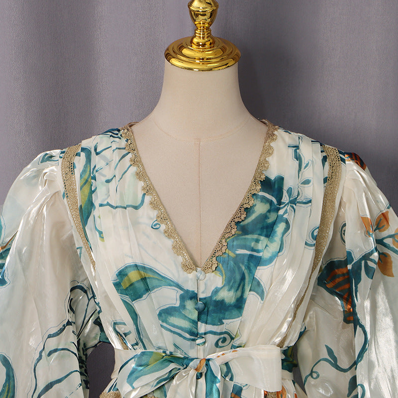 White Semi-Sheer Organza or Lightweight Silk A-Line Tiered Maxi Dress