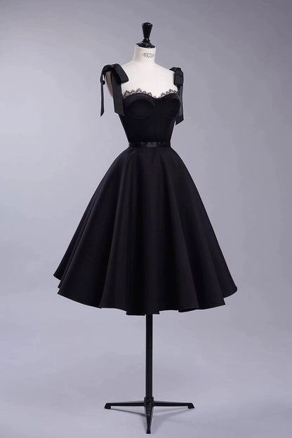 black velvet retro suspenders umbrella set dress