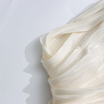 cornelia Apricot pleated Draped Mini Dress
