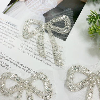 DIY accessories: butterfly headpiece, hair ornament, floral piece, bow, lace, beaded fabric sticker, children's shoes, hats, and luggage, 6.5*8