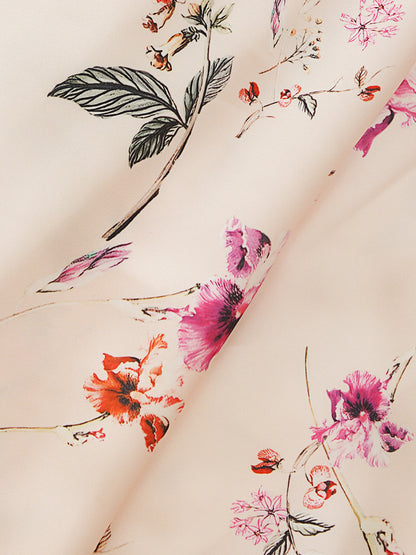 white floral slip maxi dress