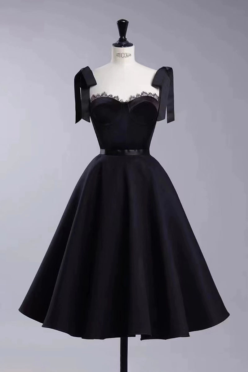 black velvet retro suspenders umbrella set dress
