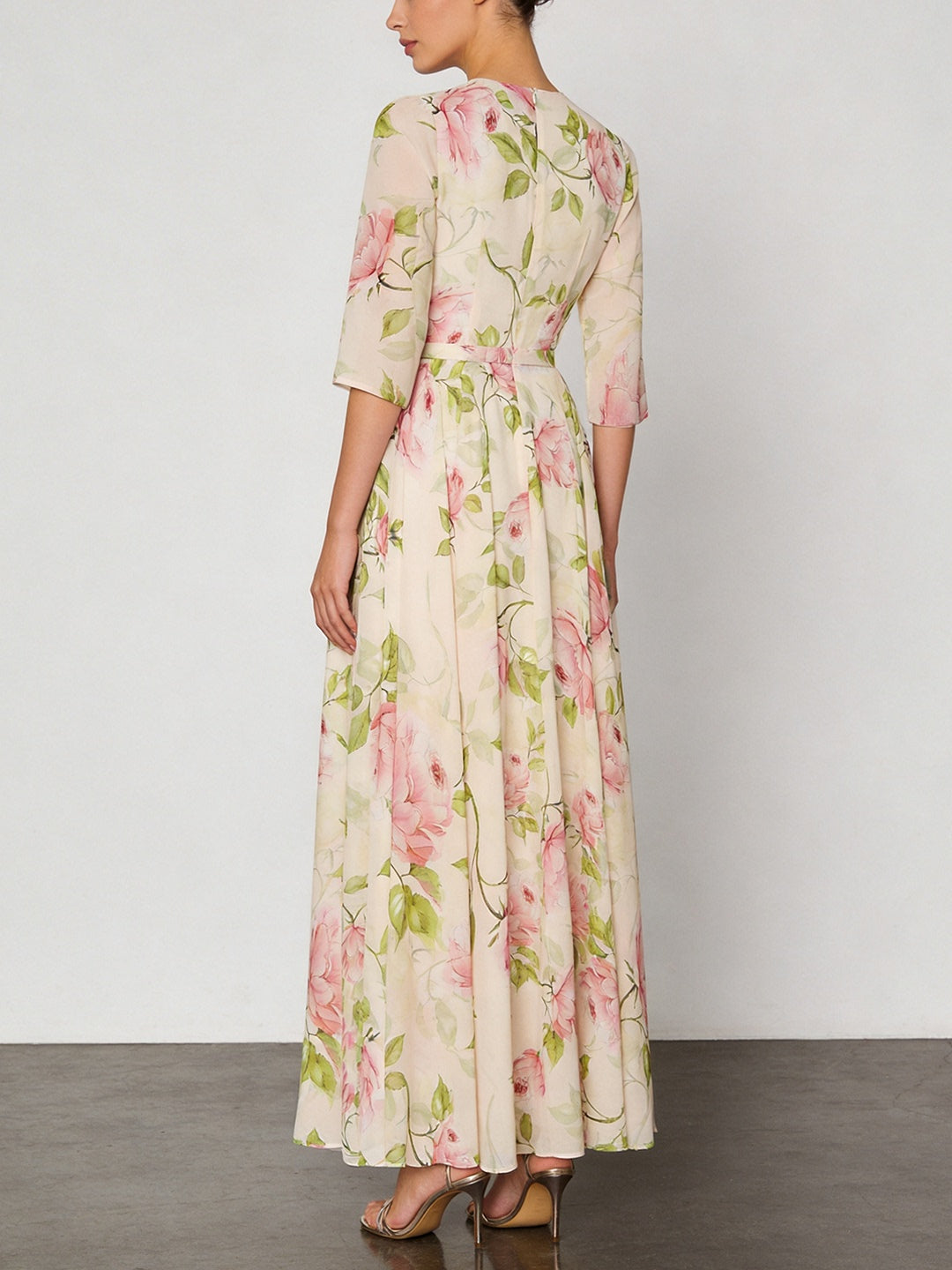 floral printed midi dress