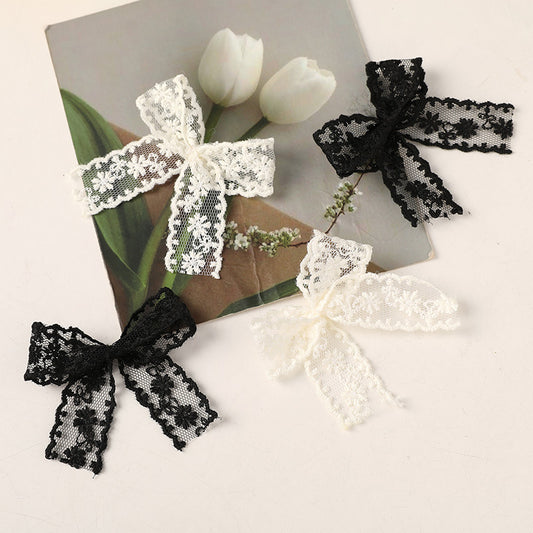 Gentle Weaver Girl style, ultra-fairy lace lace bow DIY shoes, socks, dresses, accessories, hair accessories, clothing accessories