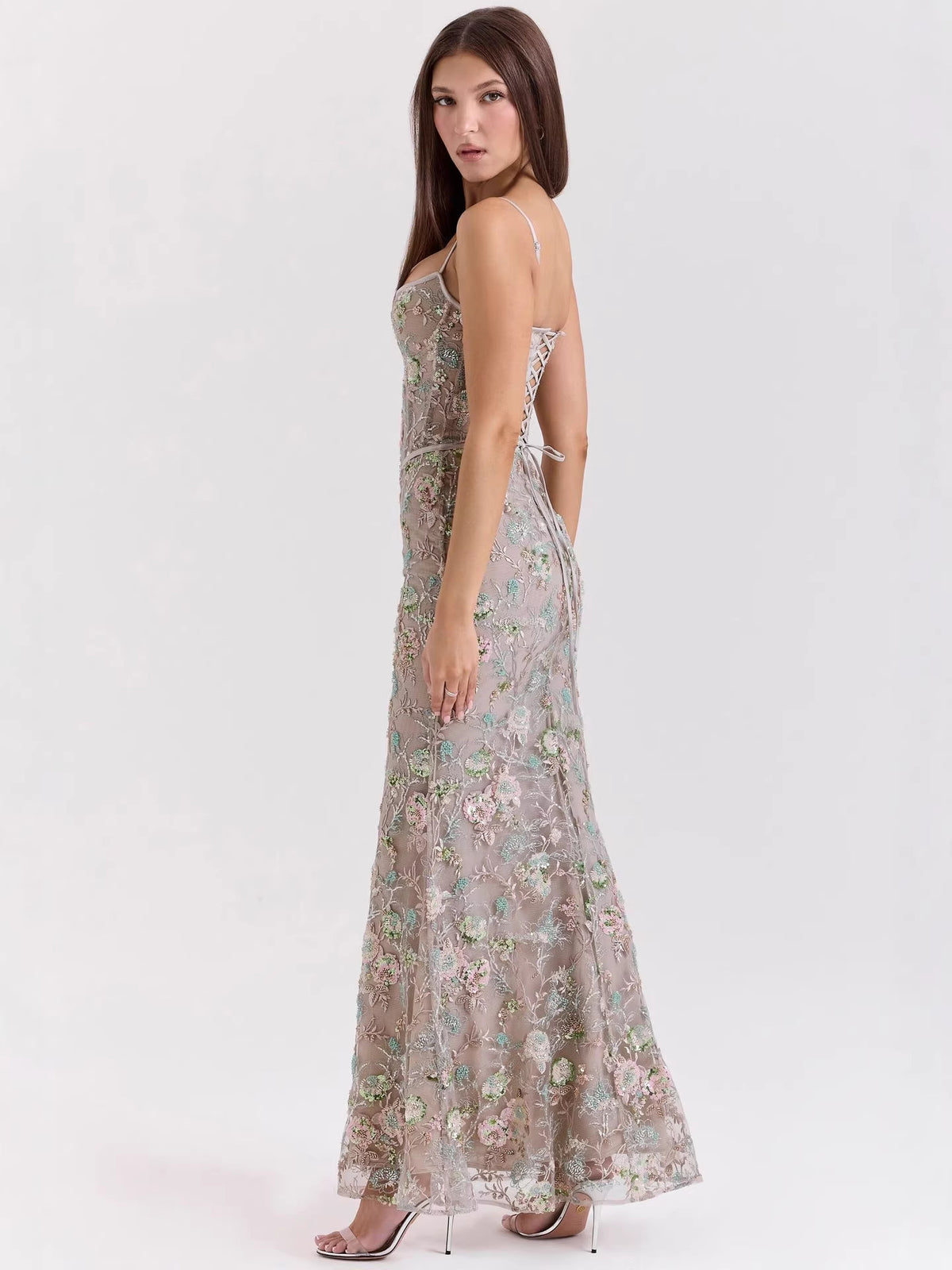 Sabina sexy and elegant strapless backless maxi dress