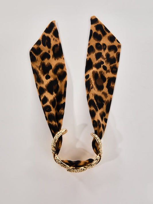 Oaelis Leopard Scarves Cuff Bracelet