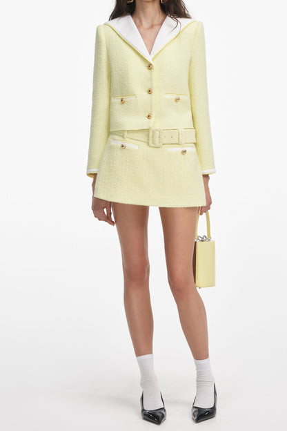 sigrid Boucle Skort in Yellow