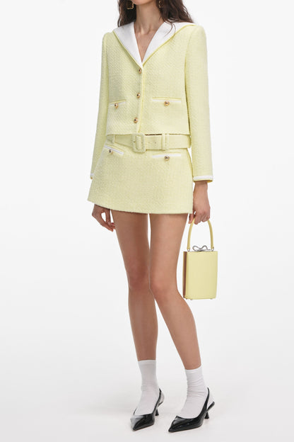 sigrid Boucle Skort in Yellow