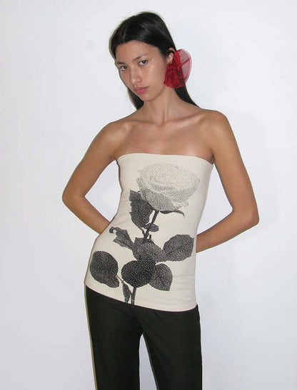 PALOMA WOOL CONXITA TUBE TOP IN ECRU