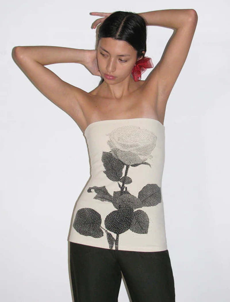 PALOMA WOOL CONXITA TUBE TOP IN ECRU