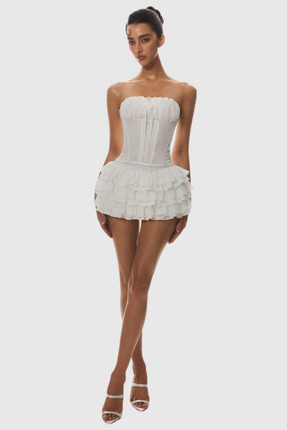 Panue Ruched Strapless Corset