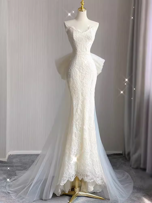 Mermaid White Maxi Dress
