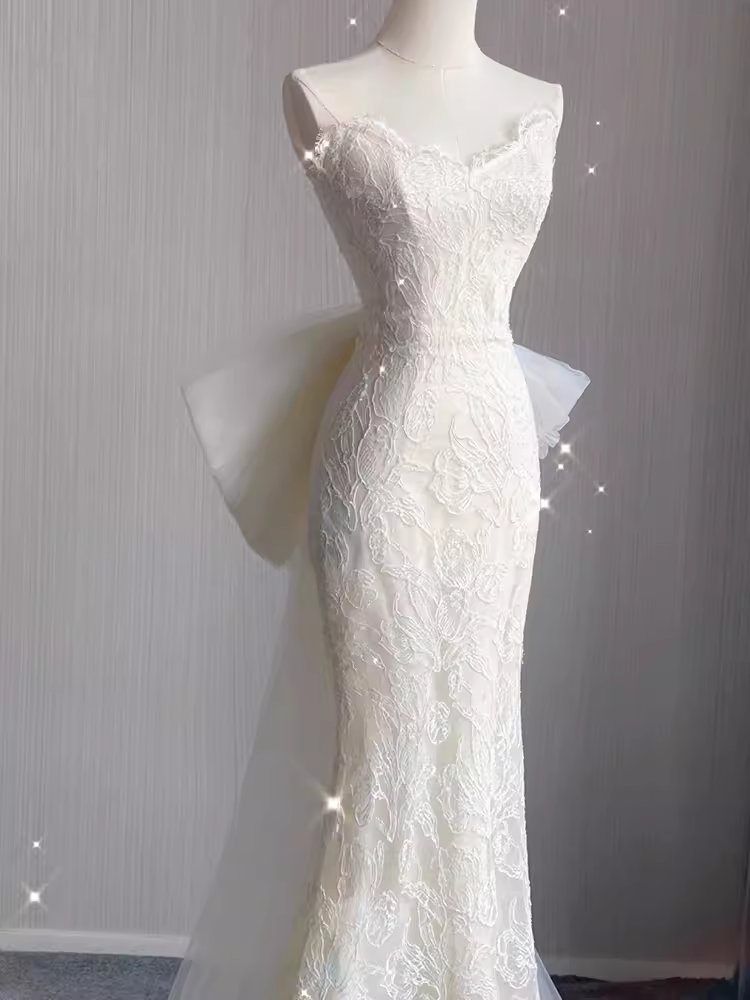 Mermaid White Maxi Dress