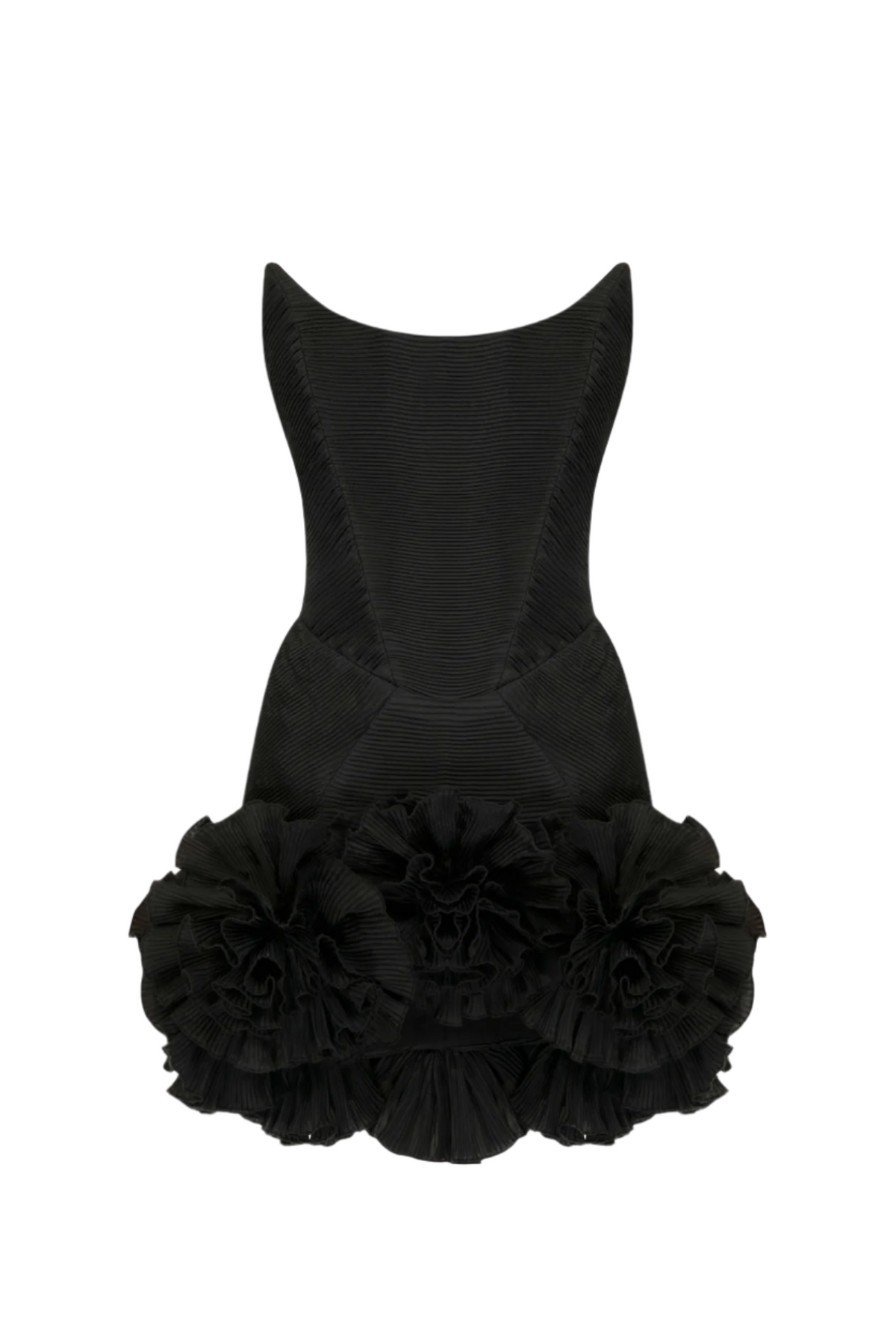 Tatya Flower Strapless Mini Bandage Dress