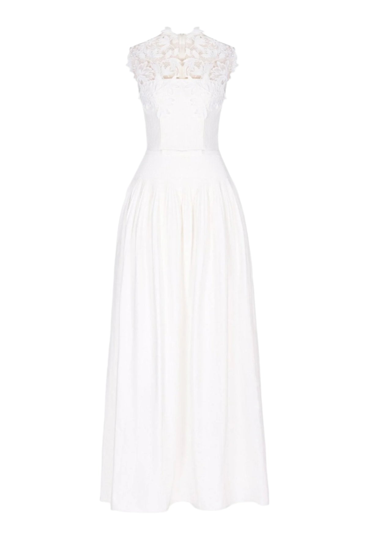 Floral Lace Sleeveless Maxi Dress