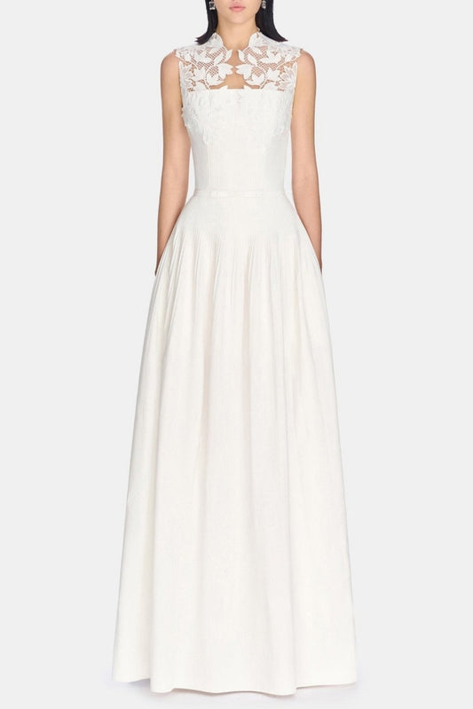 Floral Lace Sleeveless Maxi Dress