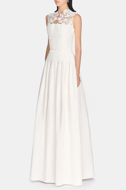 Floral Lace Sleeveless Maxi Dress