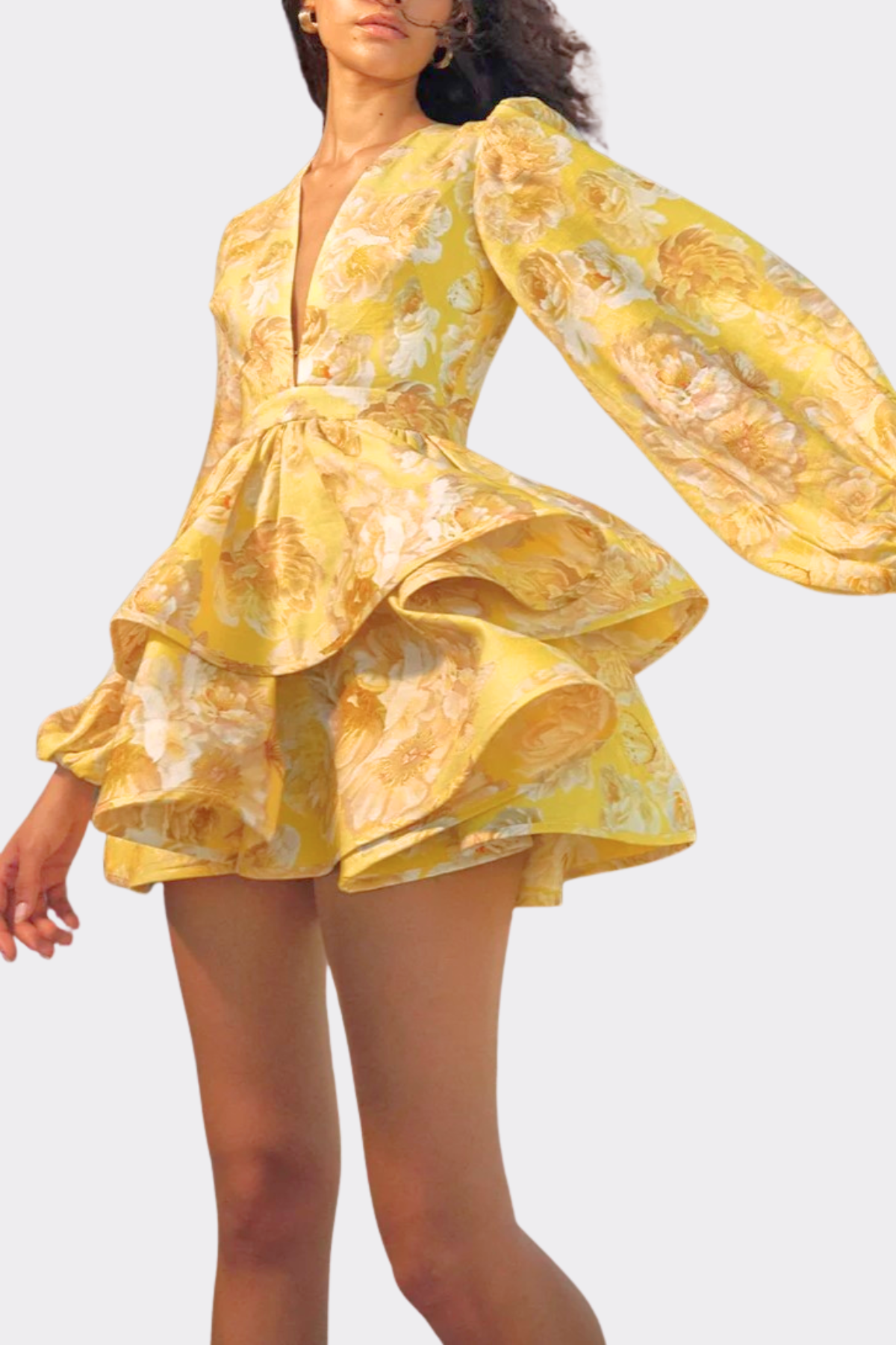 Ricardo Floral Print Mini Dress