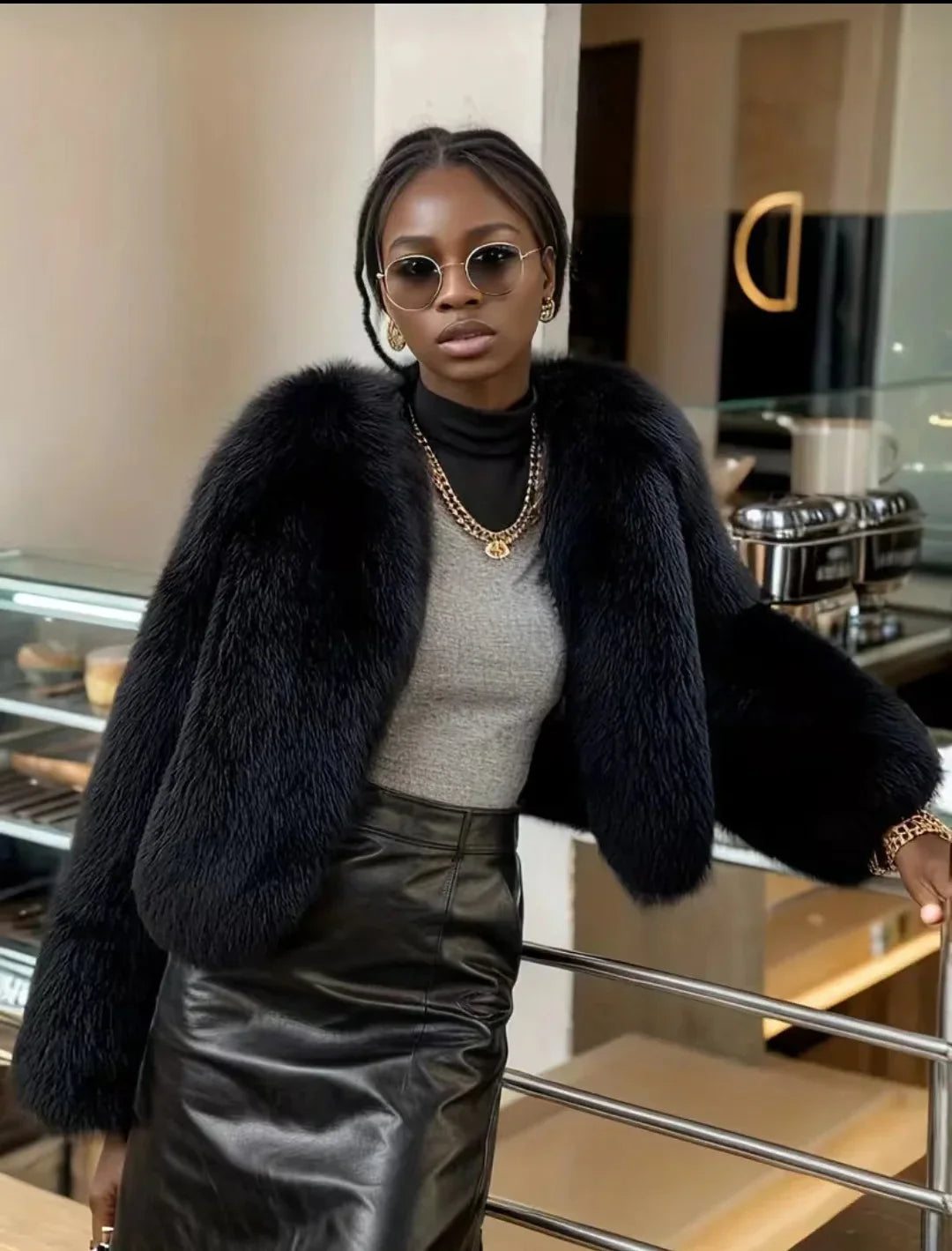 Cristina Faux Fur Coat