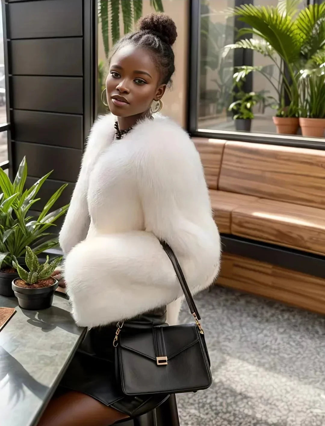 Cristina Faux Fur Coat