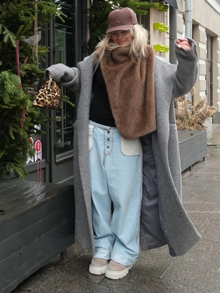 Faux Fur Vest Crop Top