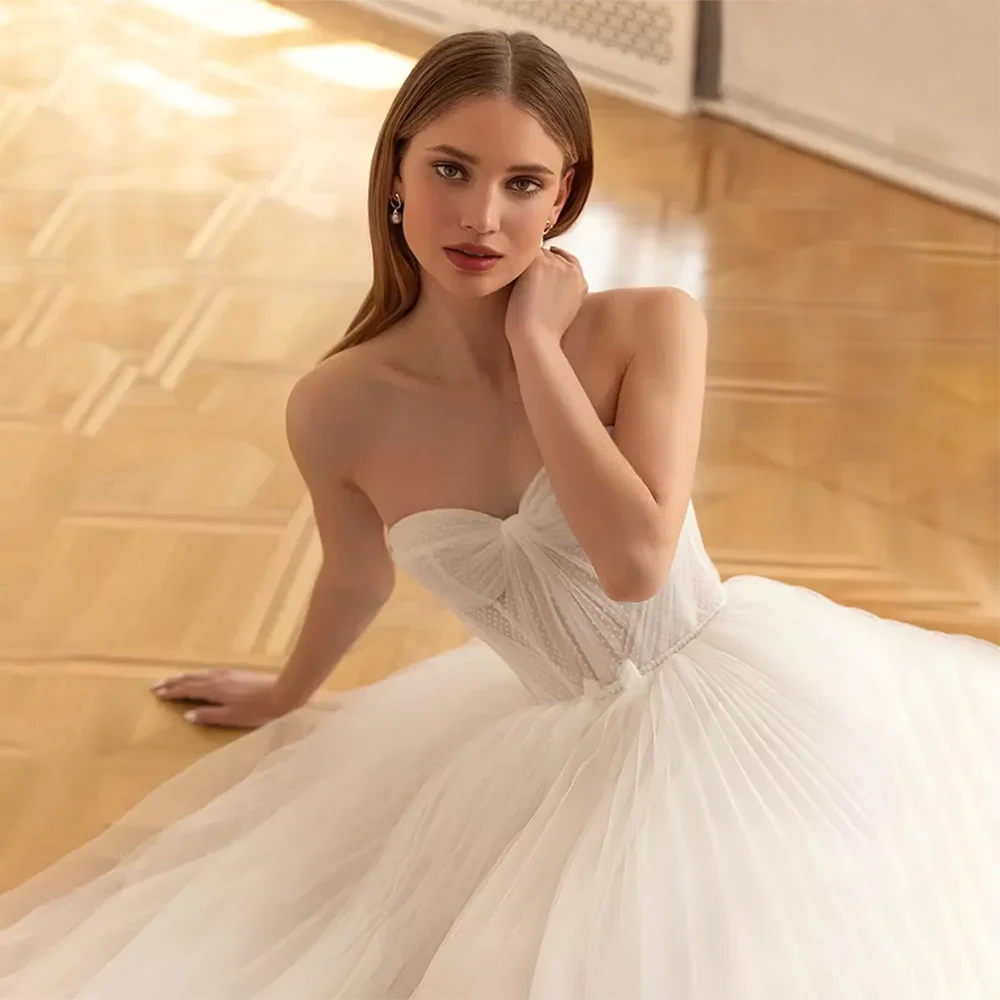 Strapless Sweetheart Corset Midi Wedding Dress