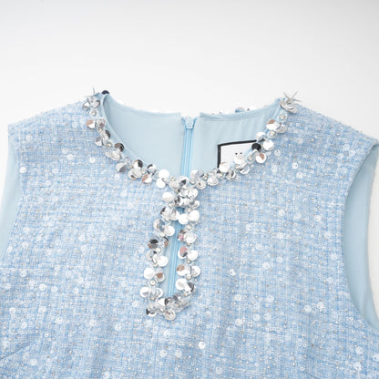 Émilie sequinned tweed mini dress