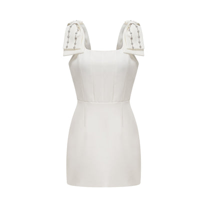 Ondine embellished bow-detail dress