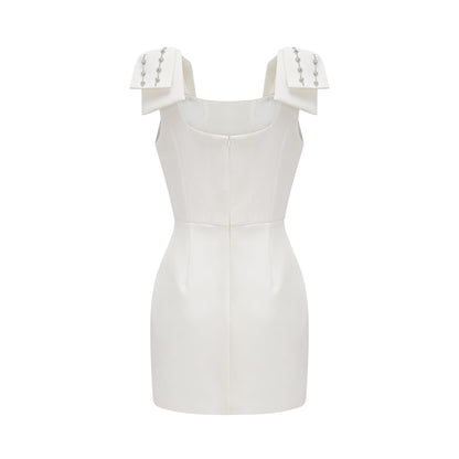 Ondine embellished bow-detail dress