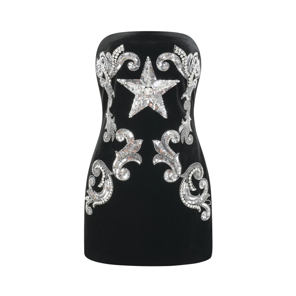 Jamiah embroidered-star mini dress