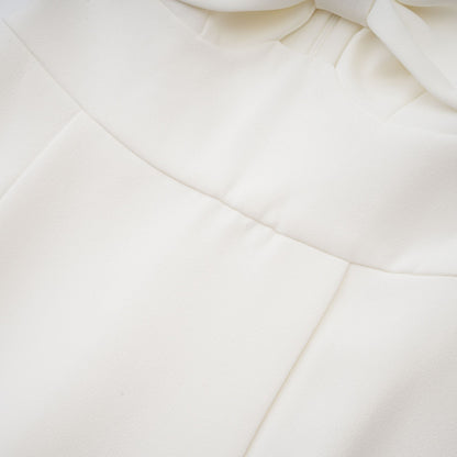 Victoire bow-detail off-shoulder dress