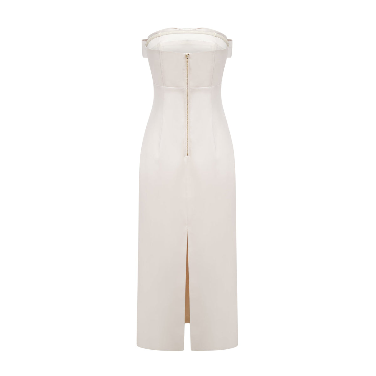 Lana bow-detail off-shoulder dress