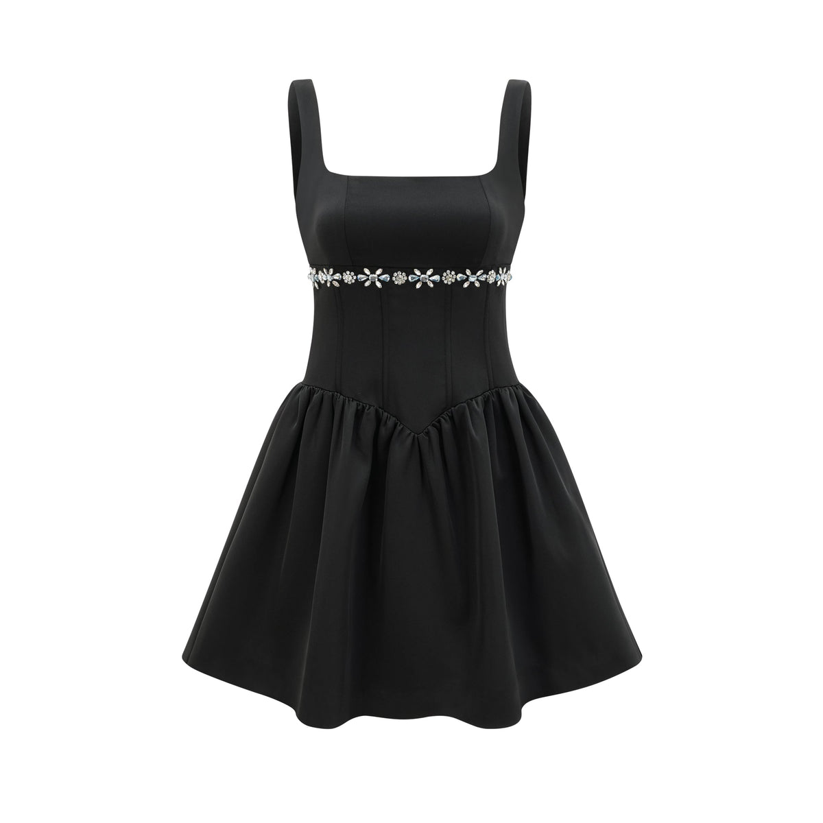 Delia embellished flared dress
