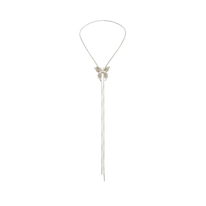 Priscille adjustable butterfly-charm necklace