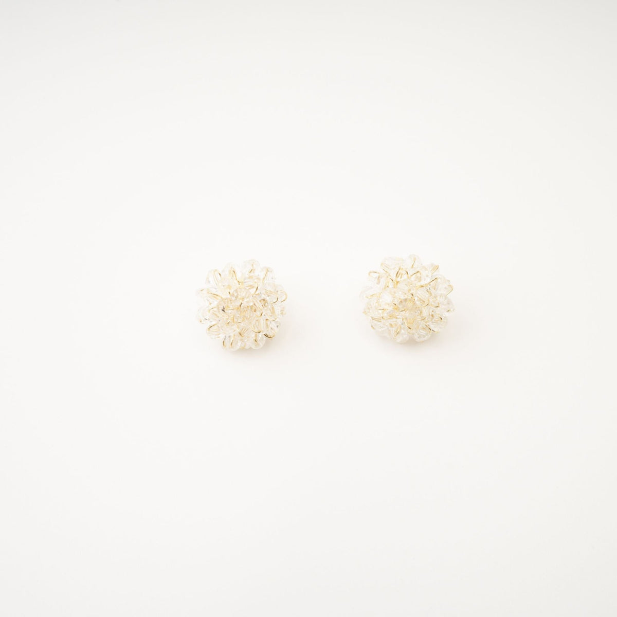 Cora beaded flower stud earrings
