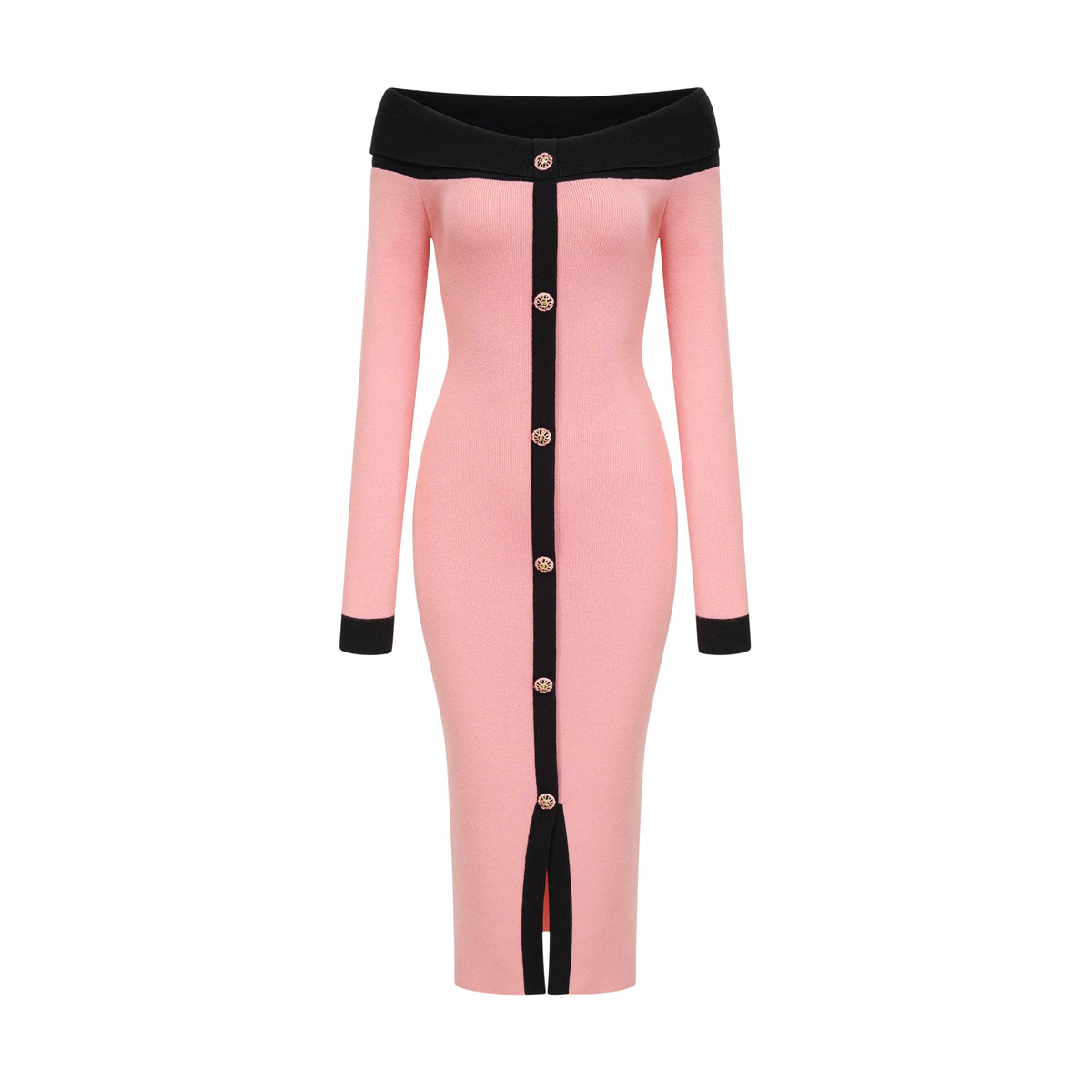 Carine pink midi dress