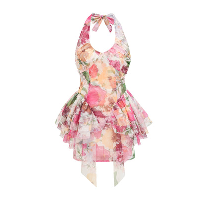 SUZETTE FLORAL-PRINT MINI DRESS