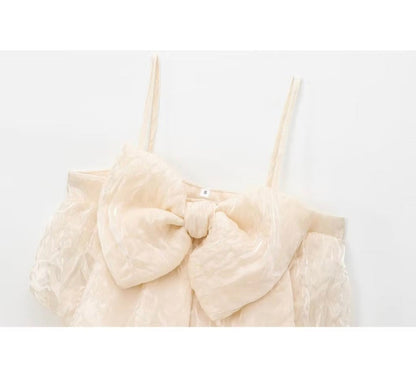 Addison Bownot Top In Ivory