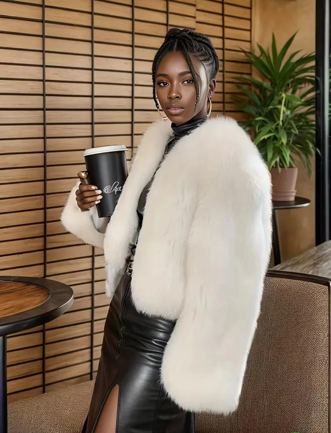 Cristina Faux Fur Coat