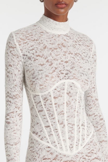 Lace Corset Mini Dress