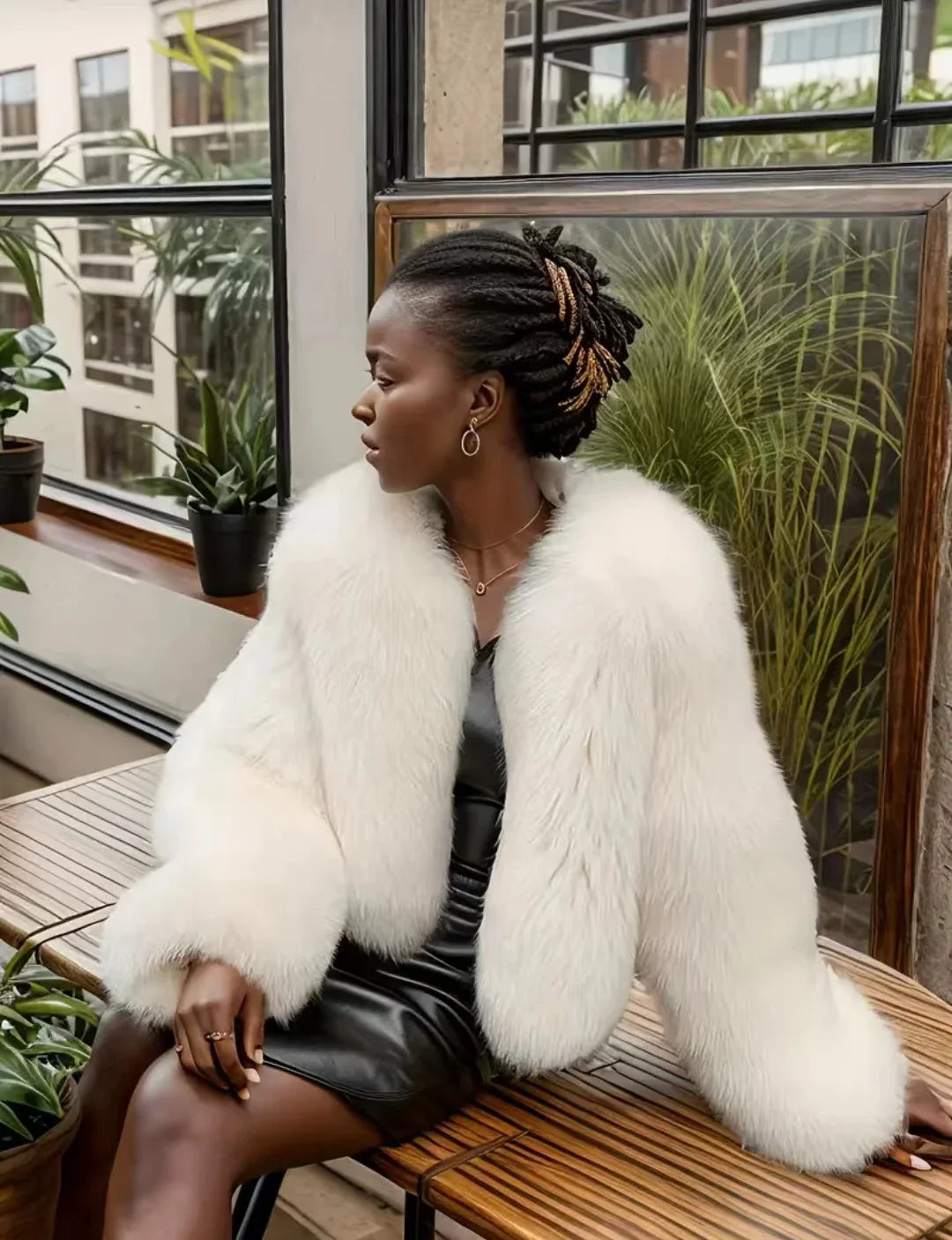Cristina Faux Fur Coat
