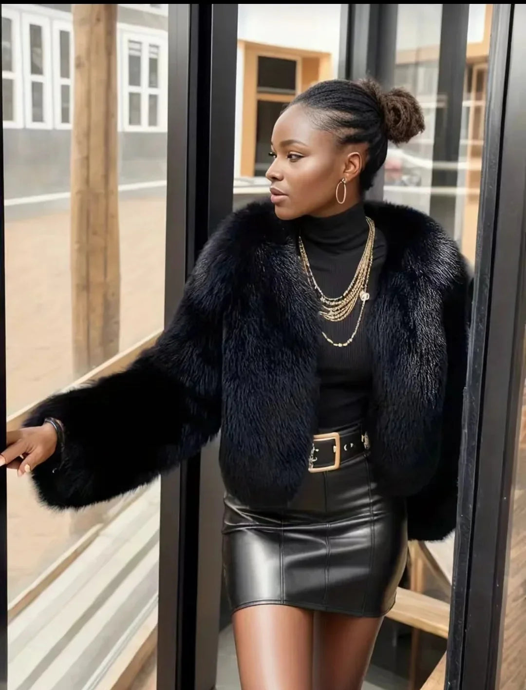 Cristina Faux Fur Coat
