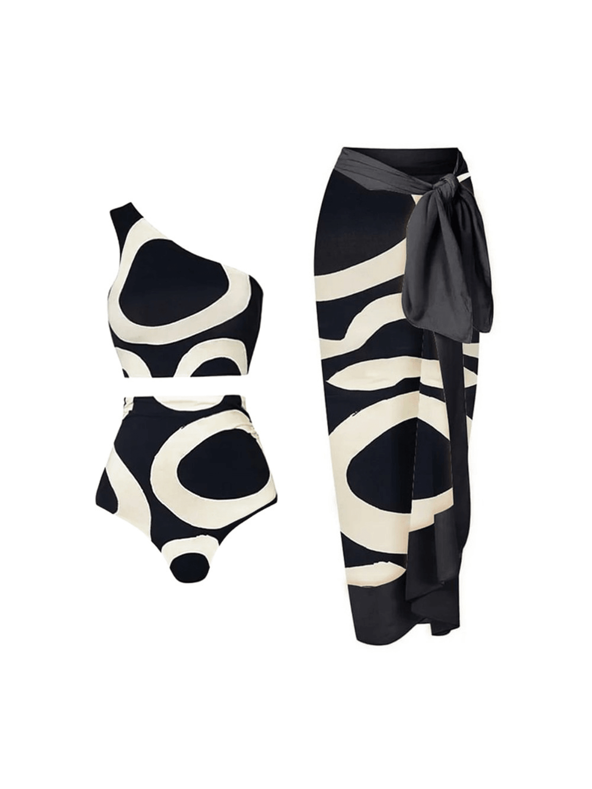 Teresa Printed Bikini Three Piece Set