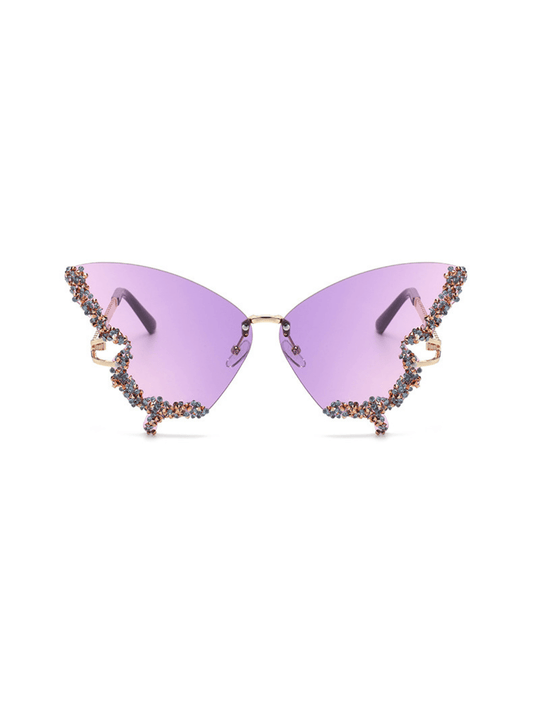 Tierney Butterfly Crystal Sunglasses