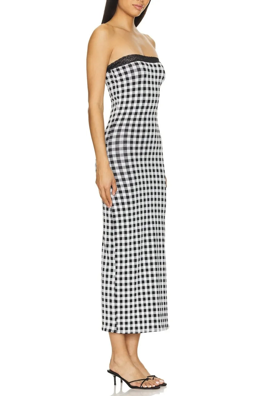 Vanessa Gingham Print Dress Set